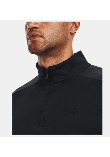 Under Armour Erkek Armour Fleece® ¼ Fermuarlı Sweatshirt 1373358-001 - Siyah