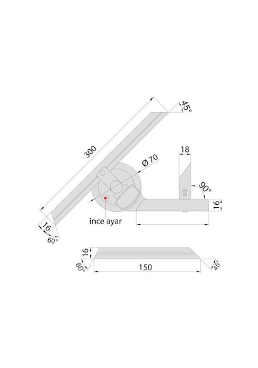 İnsize 2372-360 Universal Açı Ölçer