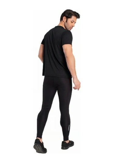 Crozwise Erkek Siyah Spor Uzun Tayt - 3187 Siyah