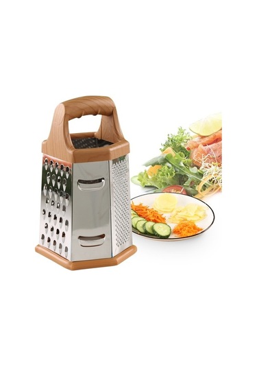 Cbtx Çok Fonksiyonlu 6 Taraflı Paslanmaz Çelik Sebze Kesici Doğrayıcı Gri