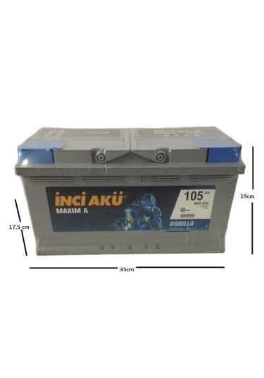 İnci Maxim A Gorilla 12 V 105 Ah 960 Cca Akü