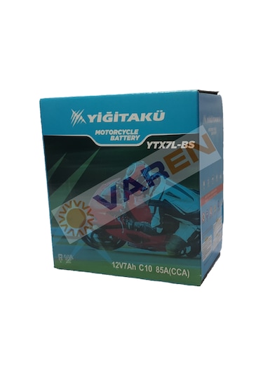 12 V 7 Ah-amper Yiğit Akü Ytx7l Bs Motosiklet Aküsü