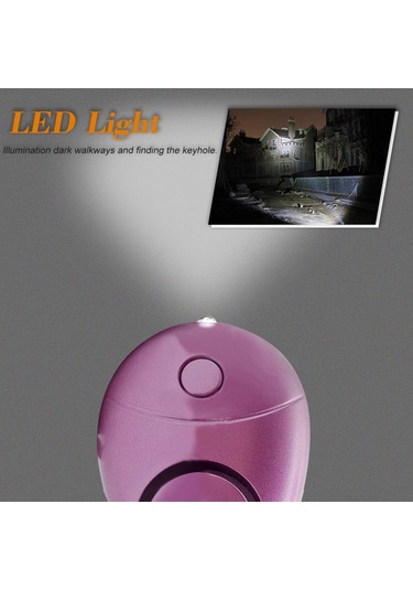 Yaozixa Kırmızı Zq-034 Modeli 120-130db Sesli Alarm Ve Aydınlatma Fonksiyonlu Kişisel Güvenlik Cihazı