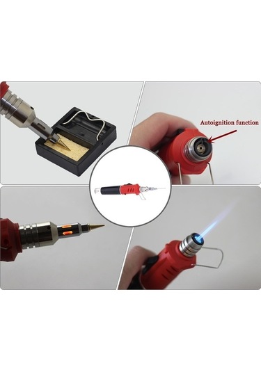 Ganzhoushop Torch Seti Profesyonel Kiti Kaynak Hs-1115k Havya Gazlı Arada 26ml 10'u 1 Ff