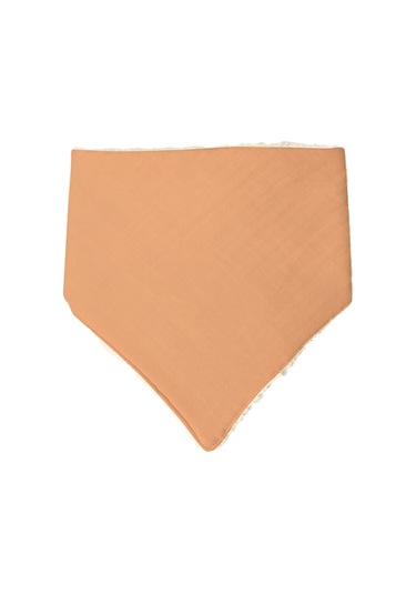 Bebek Ağız Bezi Salya Önlüğü Fular Çok Amaç 2'li K-bej Bej - Kiremit