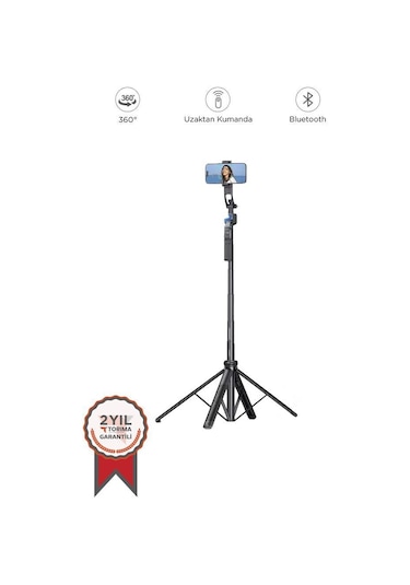Torima C17 Telefon Tutucu Çok Amaçlı 1.6m Tripod Kamera Tripod