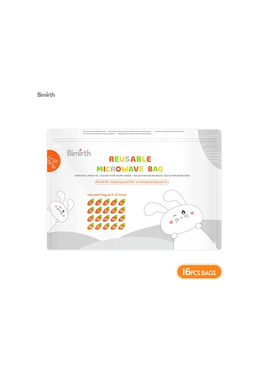 Leezsing Yeniden Kullanılabilir Mikrodalga Sterilizatör Torbaları Buhar Sterilizatör Torbaları Toplam 16 Torba, 320 Kullanım
