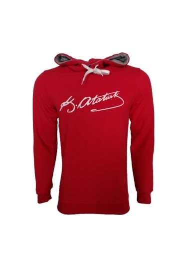 Rafcoll Kapşonlu Sweatshırt (390363165) Kırmızı