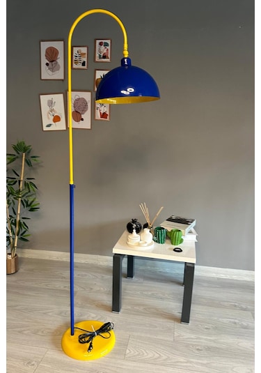 Legend Lambader Hareketli Başlık Modern Dekoratif Metal Oturma Odası Çalışma Odası Lambası Lacivert