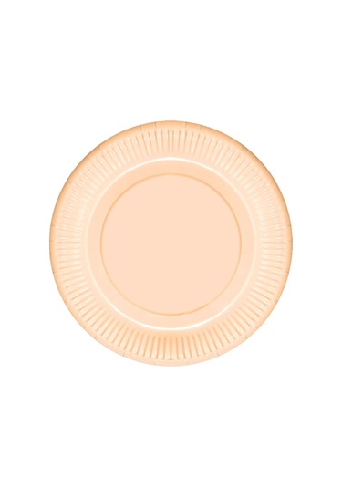 Turuncu Makaron Karton Tabak 23 CM 8'li