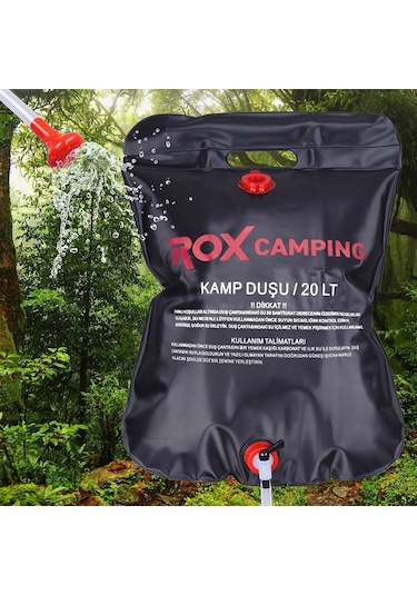 Rox Camping 0114 Kamp Duşu 20  Lt Siyah