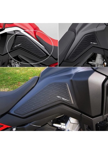 Crf1100l İçin Na Motosiklet Yakıt Deposu Pedi Çıkartmaları İkiz Siyah