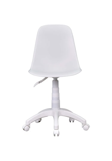 Vilinze Eames Çalışma Koltuğu Tekerlekli Ofis Sandalyesi Beyaz