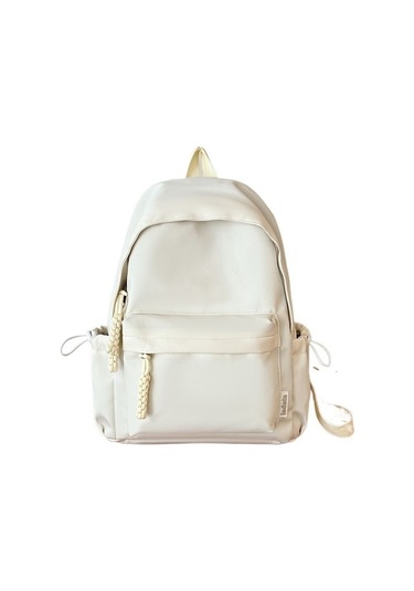 Genç Kızlar İçin Şık Ve Pratik Ortaokul Lise Sırt Çantası - Hafif Kolej Tarzı Okul Çantası - Dayanıklı Ve Modaya Uygun Öğrenci Çantası Beyaz