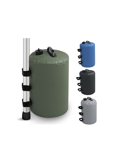 Su Ve Kum Çok Fonksiyonlu Çadır Rüzgar Geçirmez Sabit Su Torbası, Boyut: 18x40cm Mavi Çok Renkli