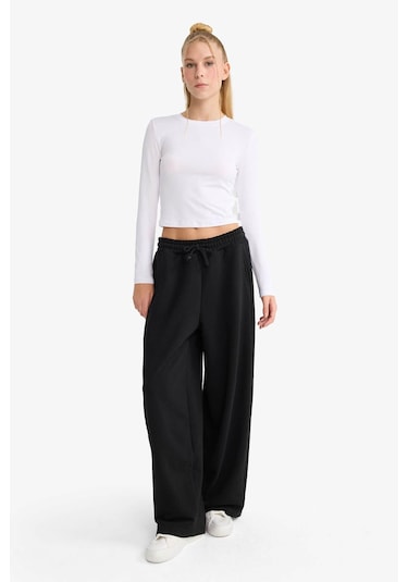 Defacto Siyah Kadın Eşofman Altı F3364ax/bk81 SiYAH