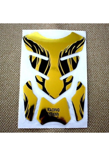 Gümüş Koruyucu Kapak Motosiklet Tankı Ped Koruyucu Alev Etiket 3d Tankpad Etiket Motosiklet Çıkartması