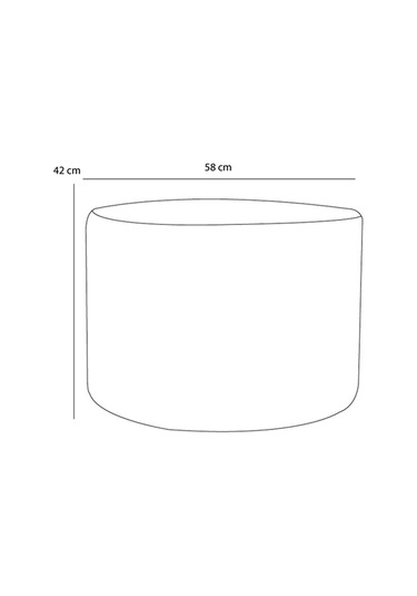 Favora Likya Puf - Lila Lila