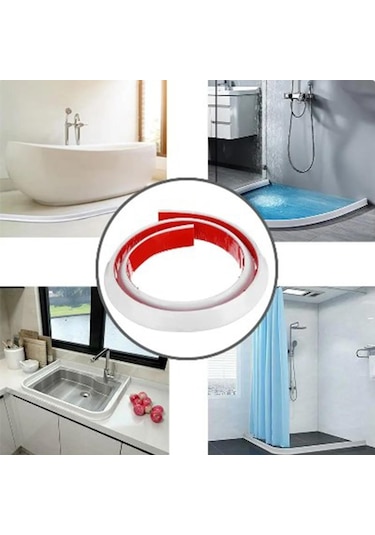 Bondit Su Bariyeri Kapı Altı Sızdırmaz Su Tutucu Yapışkanlı Slikon Bant Bandı 1 Metre Bnd01010015