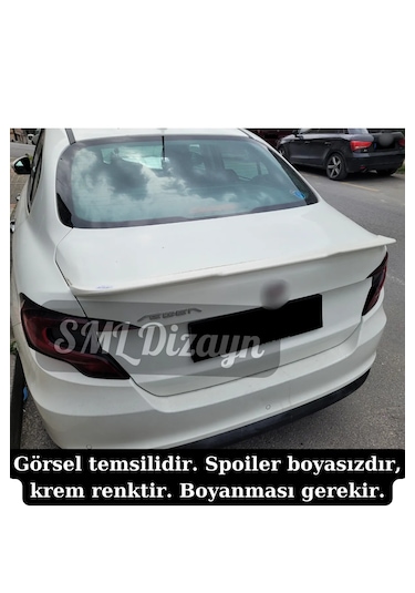 Fiat Egea Spoiler Egea Bagaj Üstü Yarasa Spoiler-spoyler-spoylır