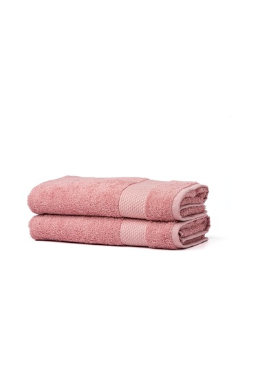 Soley Minerva %100 Pamuklu 2'Li El  -  Yüz Havlusu Seti Gül Kurusu 50 x 90 Gülkurusu