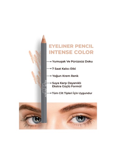 Alix Avien Alix Avien Aydınlatıcı Etkili Kremsi Göz Ve Dudak Kalemi Eyeliner Cream 001 Creamy Beige