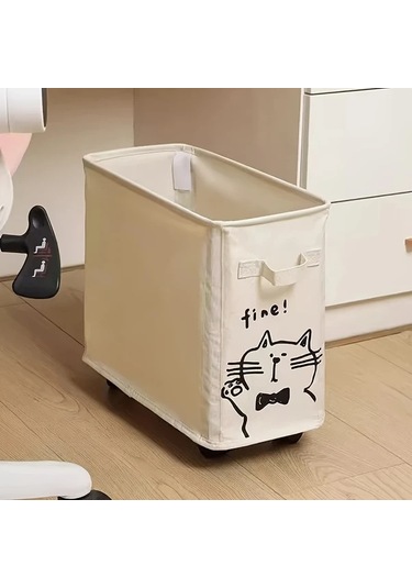 Xuweiwei Masa Altı Tekerlekli Çekmece - Mobil Ofis Organizasyonu İçin Krem Beyaz Krem Beyaz