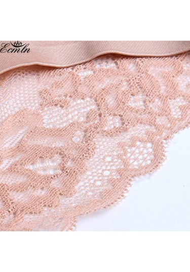 Siyah Kadın Traceless Buz Ipek Iç Çamaşırı Lüks İnci Dantel Dikiş Üçgen Külot Siyah