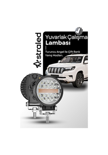 Off Road Drl Gündüz Led Yuvarlak Çalışma Lambası Traktör Tekne Tır Kamyon Atv Spot Sis Farı