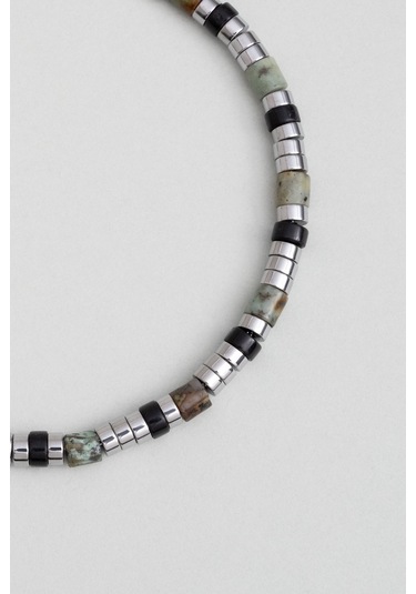 Poseidon 21 Cm Çelik Erkek Bileklik Gri