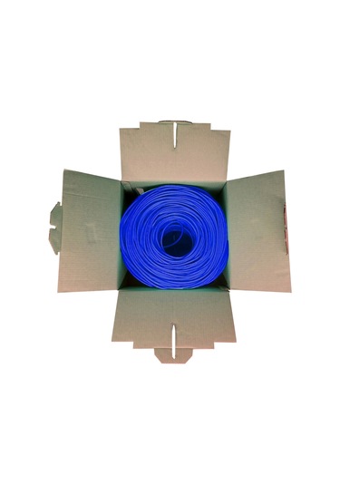 Powergate Cat6-box-bl, 23awg 0,57mm, Utp, Cat6 Kablo, 305m, Mavi