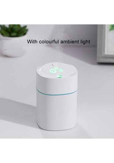 200ml Usb Mini Nemlendirici Araba Aroma Difüzörü Beyaz