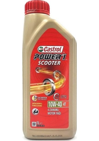 Power 1 Scooter 4t 10w-40 1 L Motosiklet Yağı