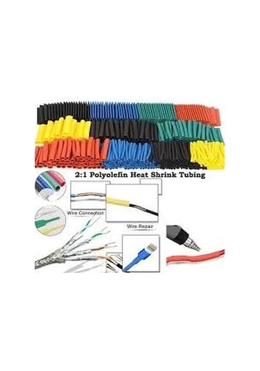 164 Adet Telefon Tablet Sarj Kablo Tamir Isıyla Daralan Makaron