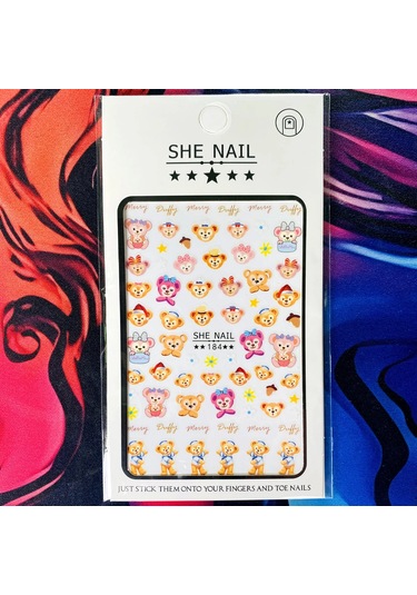 Lilo Ve Stitch Tırnak Çıkartmalar Anime Etiket Tırnak Sanat Süslemeleri Karikatür Animasyon Tırnaklar Üzerinde Basın Çivi Aksesuarları Manikür İçin Plum