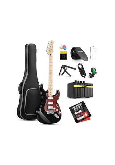 Donner Dst-152 Full-size St Elektro Gitar Seti Siyah