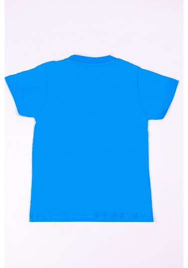 Erkek Çocuk Tshirt Dinozor Baskılı A28 Mavi