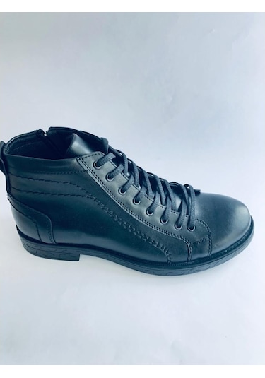 Içten Fermuarlı Yarım Konç Erkek Bot