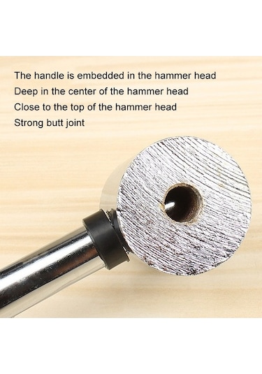 Pazly 35mm Sıçrama Yok El Yapımı Dıy Çift Yüz Kauçuk Çekiç