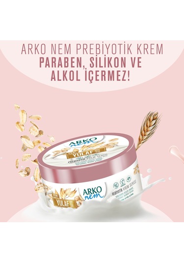 Arko Nem Prebiyotik Krem Serisi Badem Pirinç Yulaf Sütü 3 x 250 ML