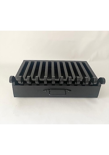 Döküm Izgara Şömine Izgarası 53 Cm X 35Cm X 53 Cm 12 Li Izgara Çekmeceli