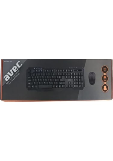 Avec AV-WK028 Kablosuz Multimedya Q Klavye Mouse Set