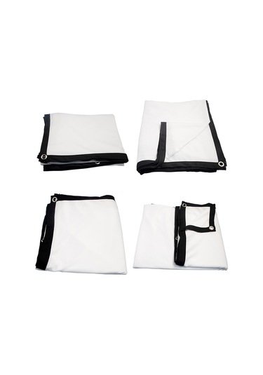 Suofeng 60 İnç 16:9 Polyester Yumuşak Projektör Perdesi - Çekirdekli, Kırılmaz, Taşınabilir, Ev/outdoor Sinema İçin