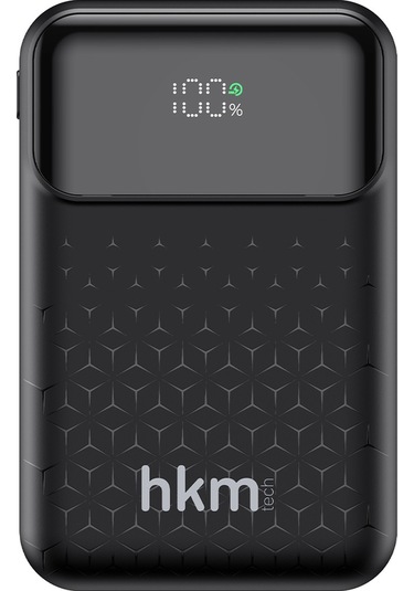 Power Nano 10.000 Mah 20W Pd 20W Hızlı Şarj Destekli Type-C Ve Lightning Kablolu Powerbank Siyah