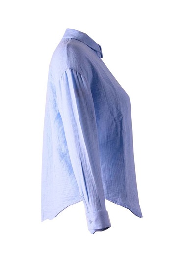 Trender Mavi Kadın Gömlek 6507 Mavi