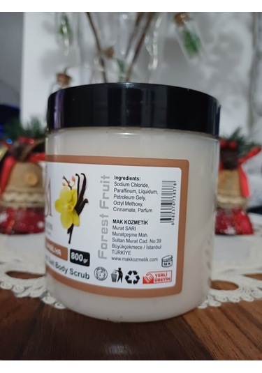 Ms Kalsedon Professoinal Vanilya Aromalı Vücut Peeling 800 G
