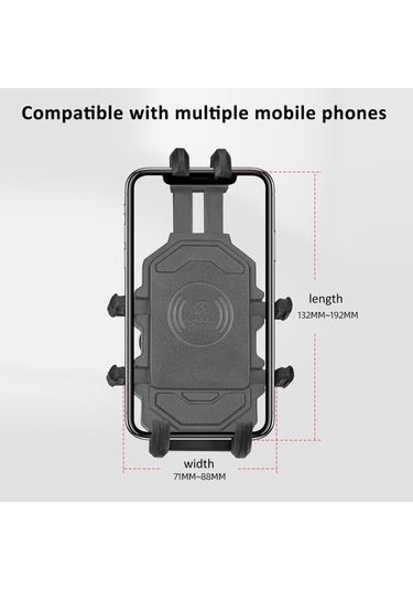 Shineyee Motosiklet Telefon Tutucu Tutucu Motosiklet Cep Telefonu Tutucu Hırsızlığa Karşı 360 Dönebilen Motosiklet Dikiz Aynası Tutucu