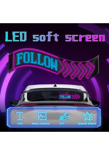 Artfulabode Rgb Panel Mobil Matrix Led Kumandalı Hareketli Ekran Dijital Dv