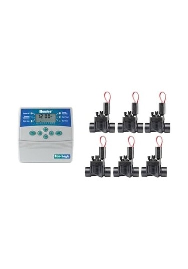 HUNTER ECO LOGİC ELC-601 KONTROL ÜNİTESİ VE SELENOİD SETİ (6 İSTASYON)