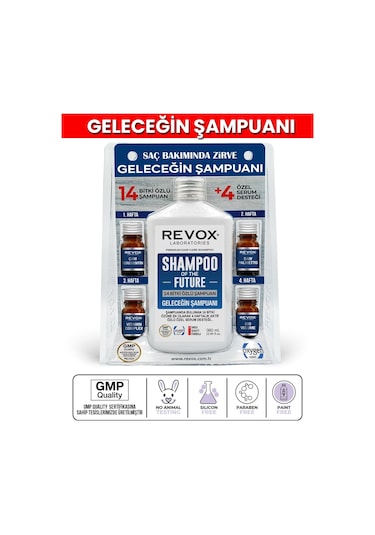 Revox Geleceğin Şampuanı Aktif Özlü 4 Adet Özel Destek Serum Set
